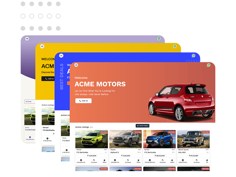myshowroom online website themes
