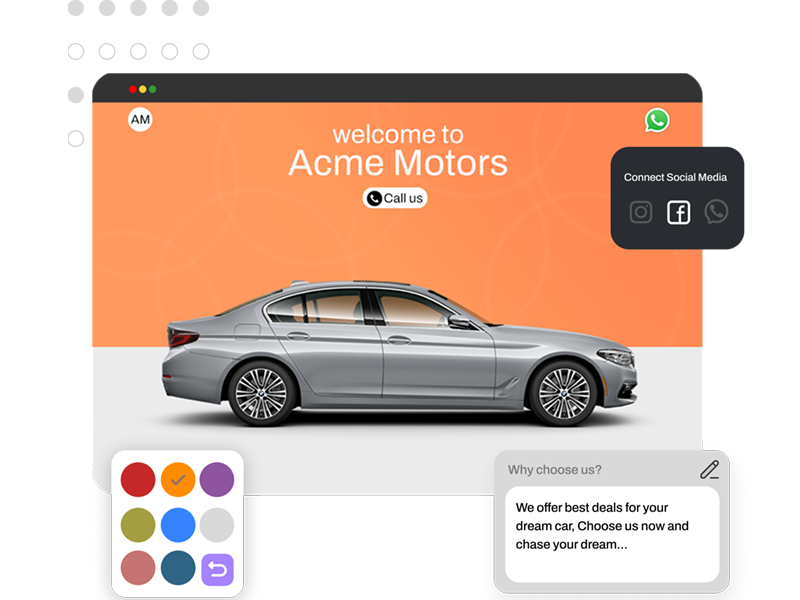 myshowroom online website theme editor